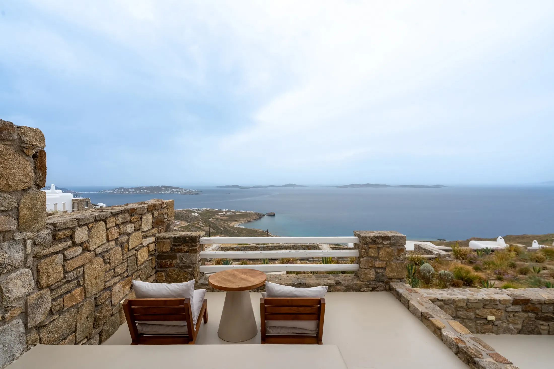 5 - Mykonos Fanari terrazza panoramica vista mare
